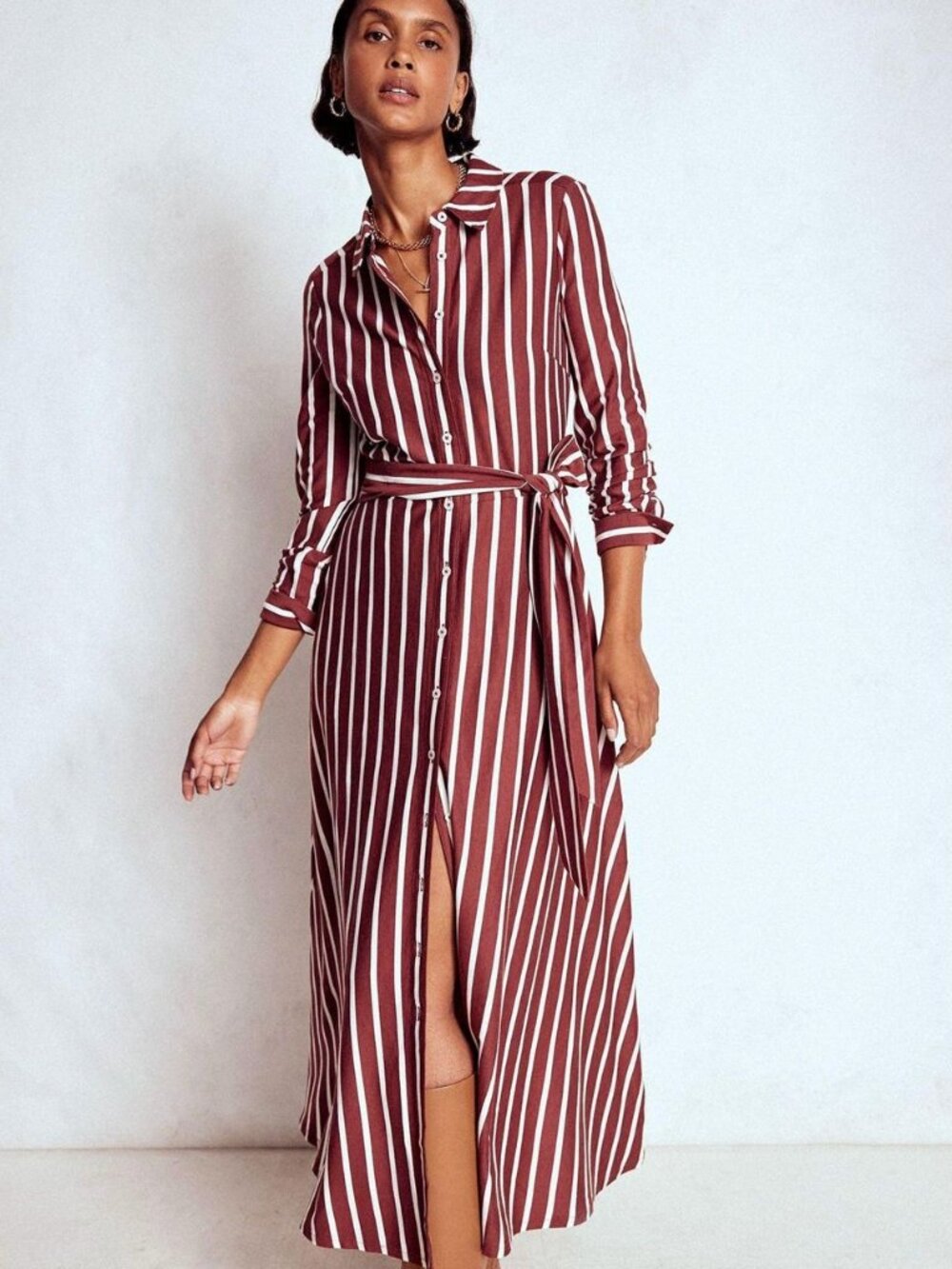 NWT Boden Marcia Jersey Shirt Dress - Striped - size 6 LONG